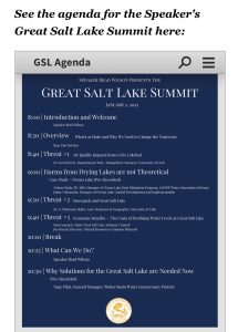 Great Salt Lake Summit Agenda 1