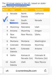 Utah drought